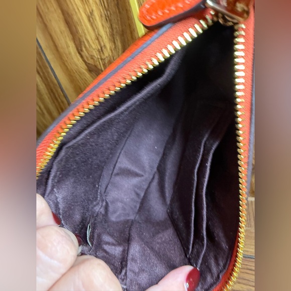 Coach Orange Leather Shoulder Mini Bag - Picture 7 of 9